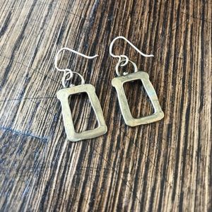 Gold dangle earrings